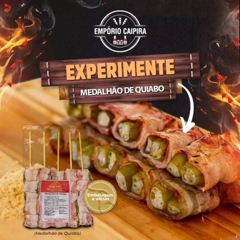 MEDALHÃO QUIABO COM BACON