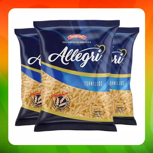 Bulto Allegri Pasta Tornillos 1kg