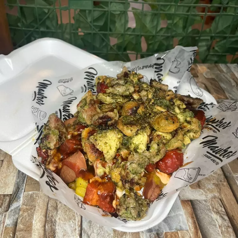 Super salchipapa grande