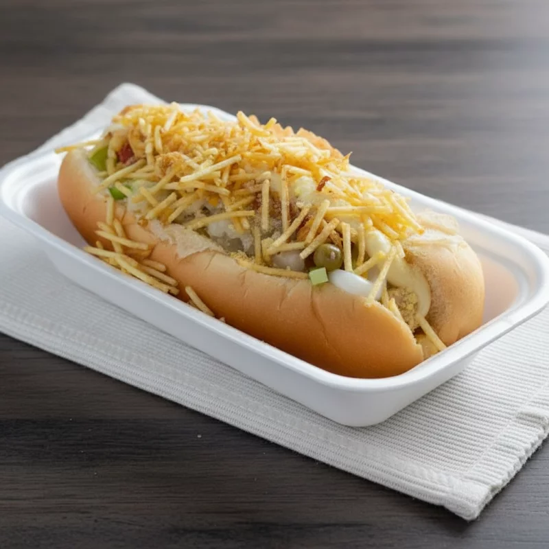 Cachorro quente de frango