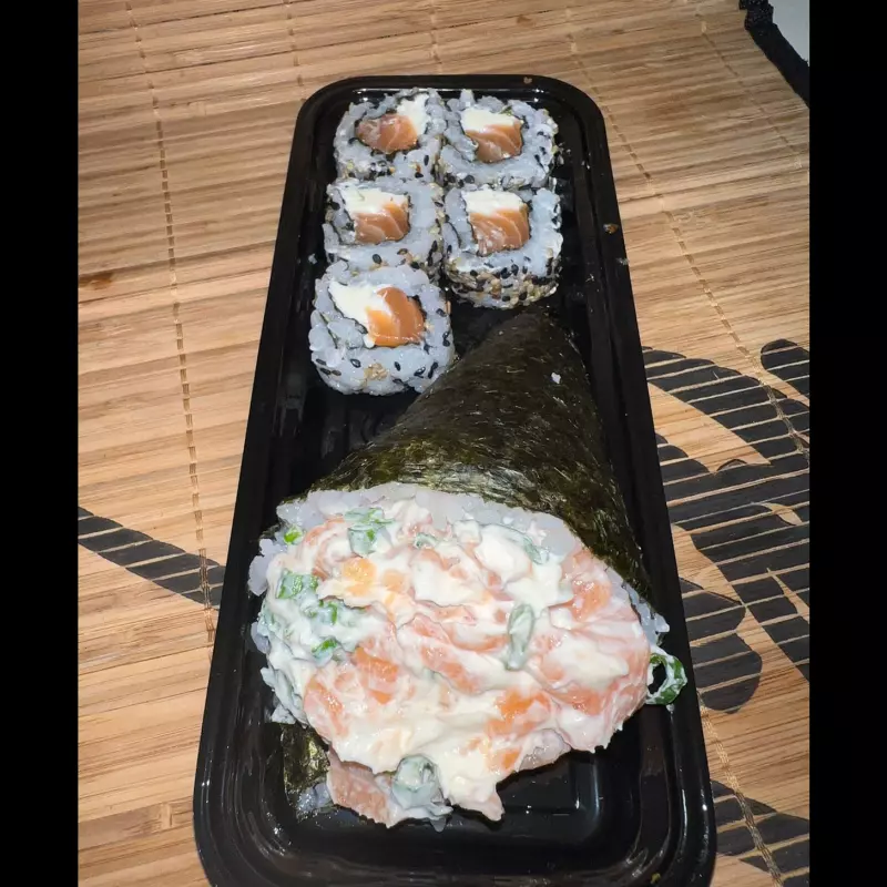 1 temaki + 5 uramaki