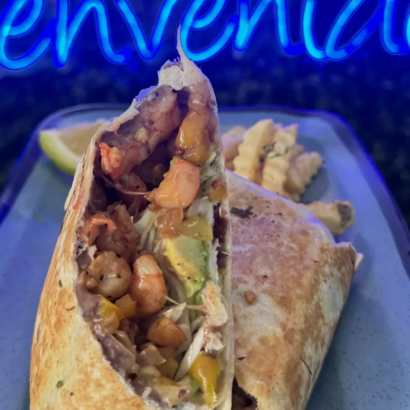 Burrito de Camarón y queso