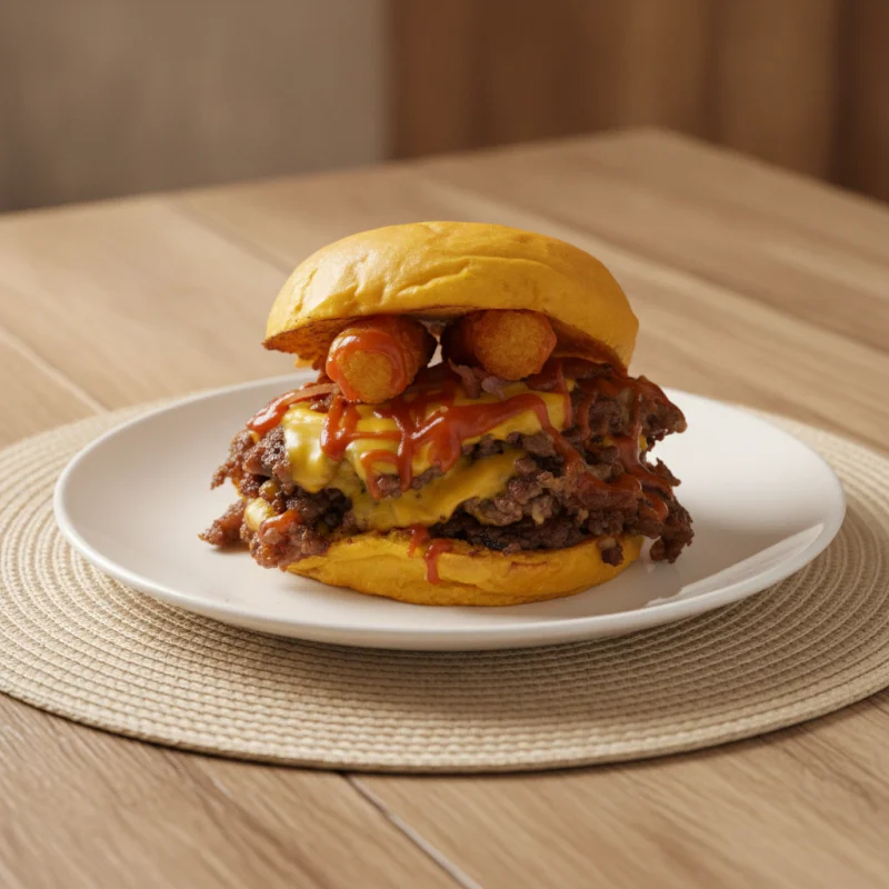 Hamburguesa baston de muzzarella