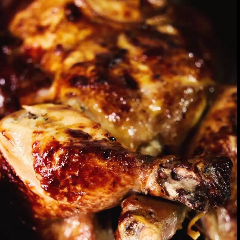Pollo asado sin papas🐔