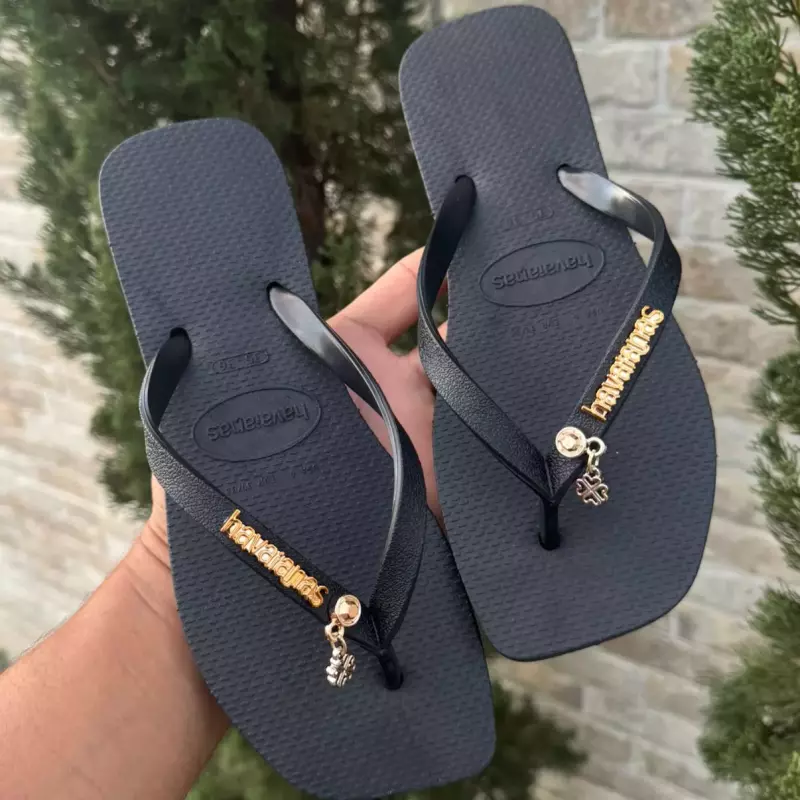 Fem ping trevo da sorte preta