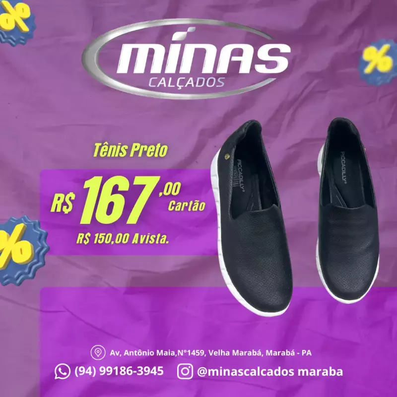 Tênis Preto RF:970103