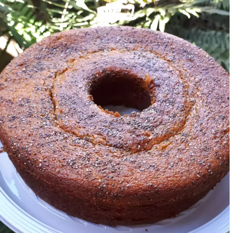 Bolo de Cenoura Americano Sem Açúcar