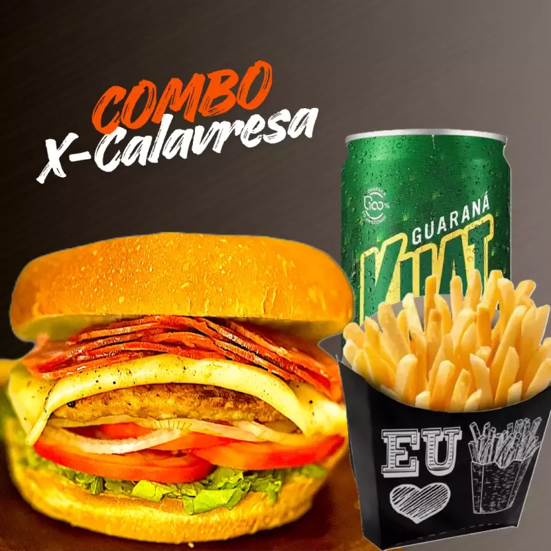 Combo X-Calabresa Baratinho