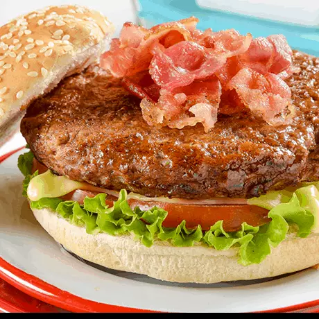 Pan c/ Hamburguesa, jamón y queso