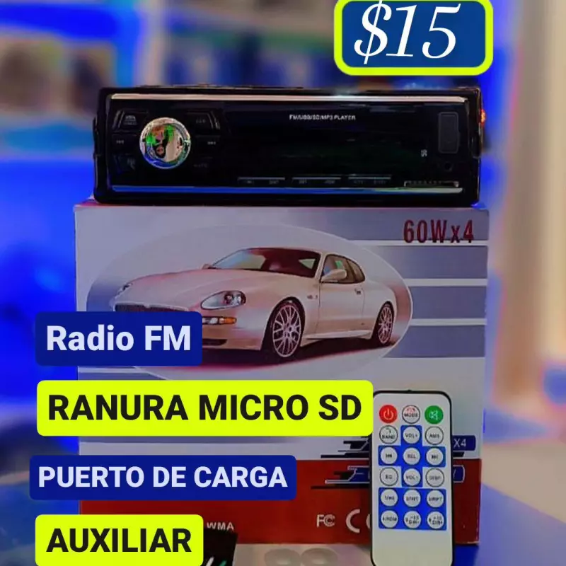 Reproductor 1 Din Bluetooth
