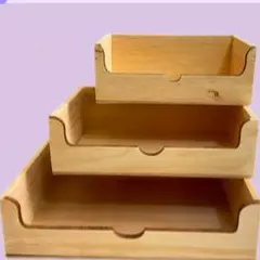 Caja Madera rectangular mordisco
