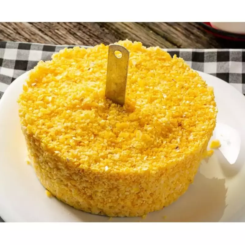 Cuscuz com manteiga de garrafa