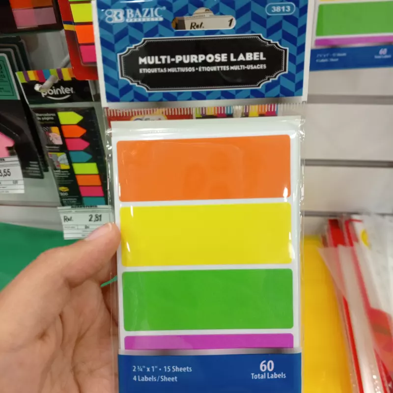 Etiqueta multiuso Bazic