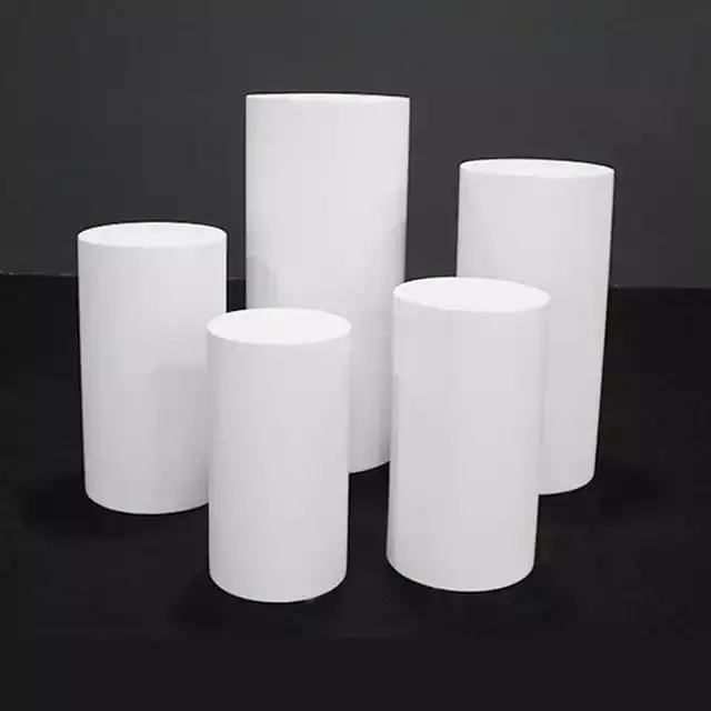 Juego de 5 cilindros de Metal blanco