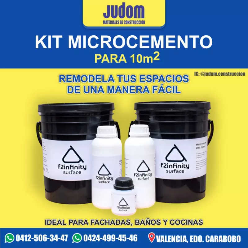 Kit Microcemento listo al uso 10m2