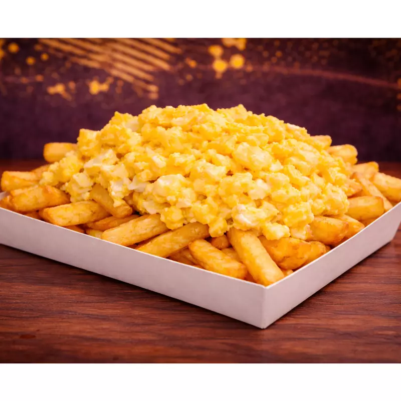 PAPAR FRITAS CON HUEVOS REVUELTOS