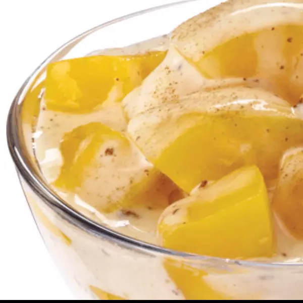 Duraznos con crema
