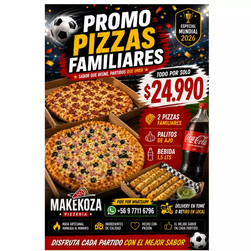🔥 PROMO MUNDIAL MAKEKOZA ⚽🍕