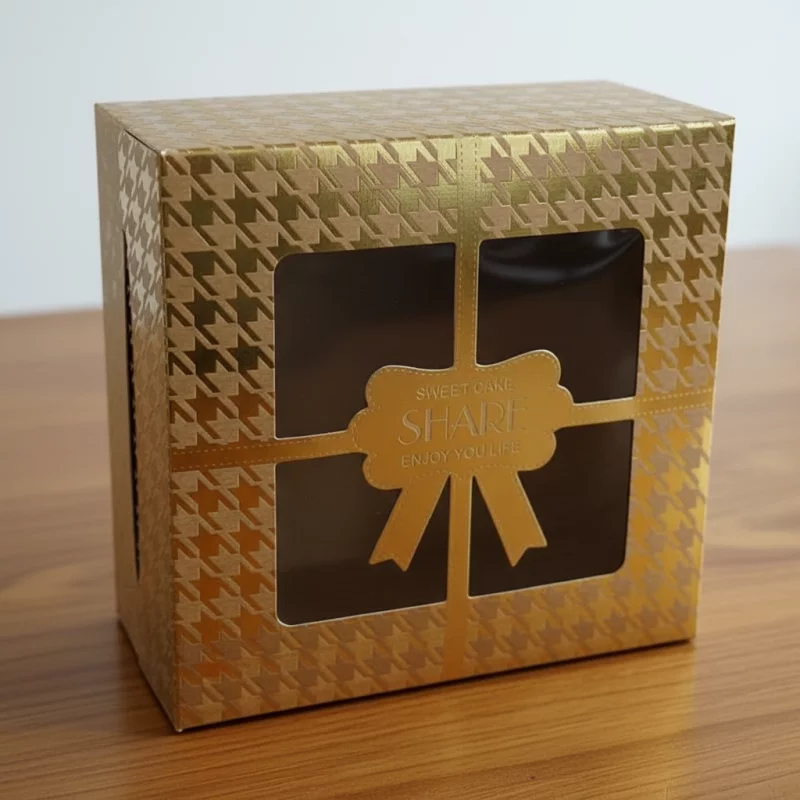 3019 CAJA DORADO  -16x16x7.5CM