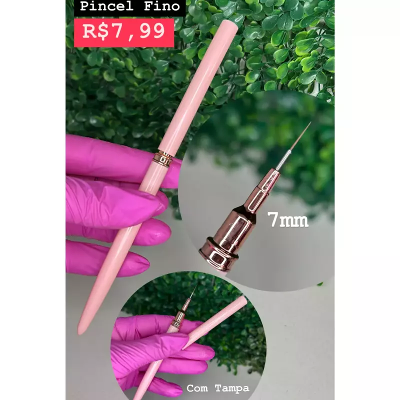 Pincel Extra Fino Unidade 7mm