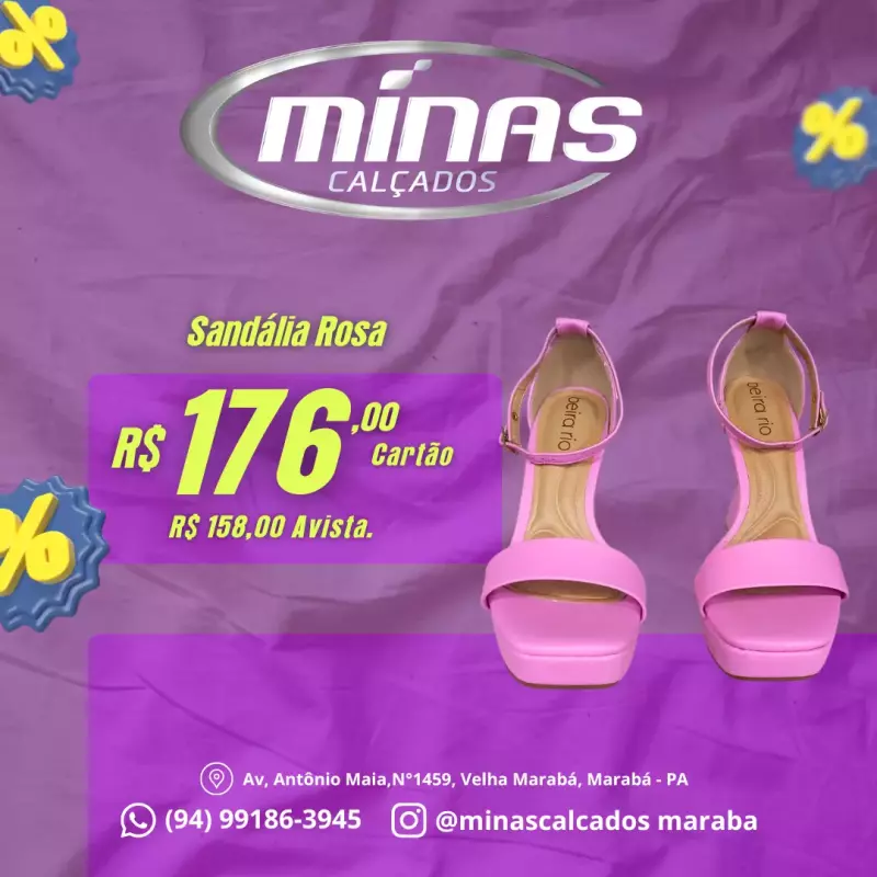Sandália Rosa RF:8500102