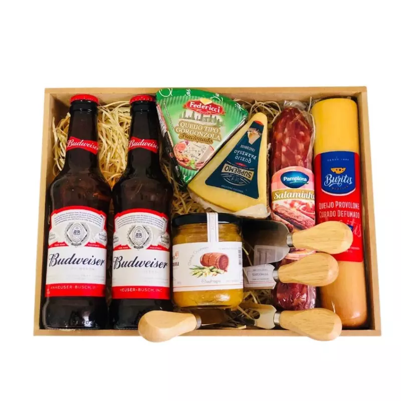 Kit Budweiser com Queijos e Salame