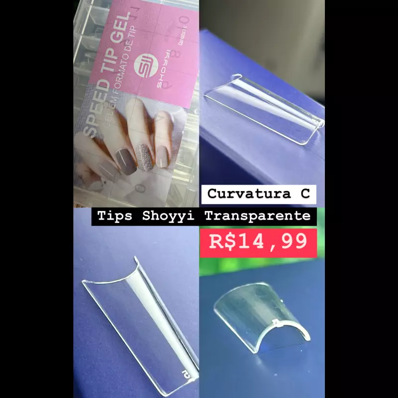 Tips Shoyyi Transp. Curv.C COD:10