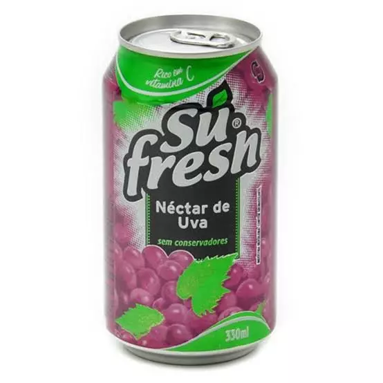 Suco lata uva