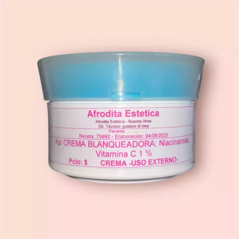 Crema blanqueadora antioxidante