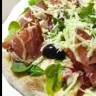 Pizza Rúcula, Jamón Crudo, Parmesano