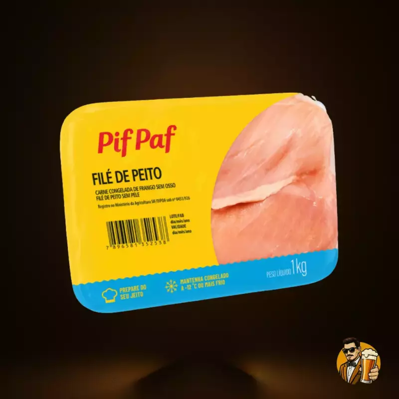 Filé de Peito Bandeja 1kg Pif Paf