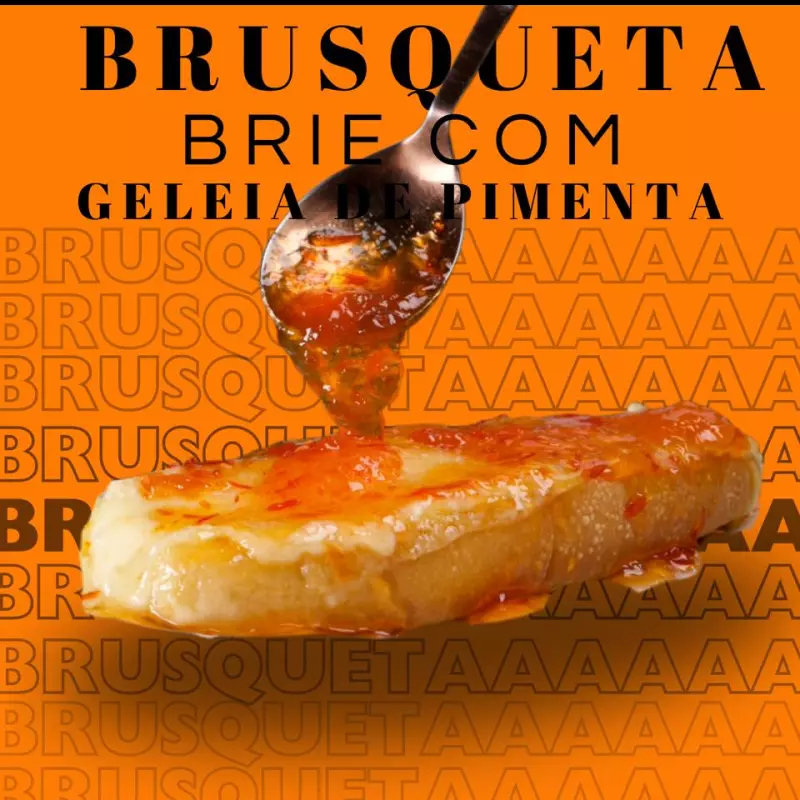 Queijo Brie e Geleia de Pimenta