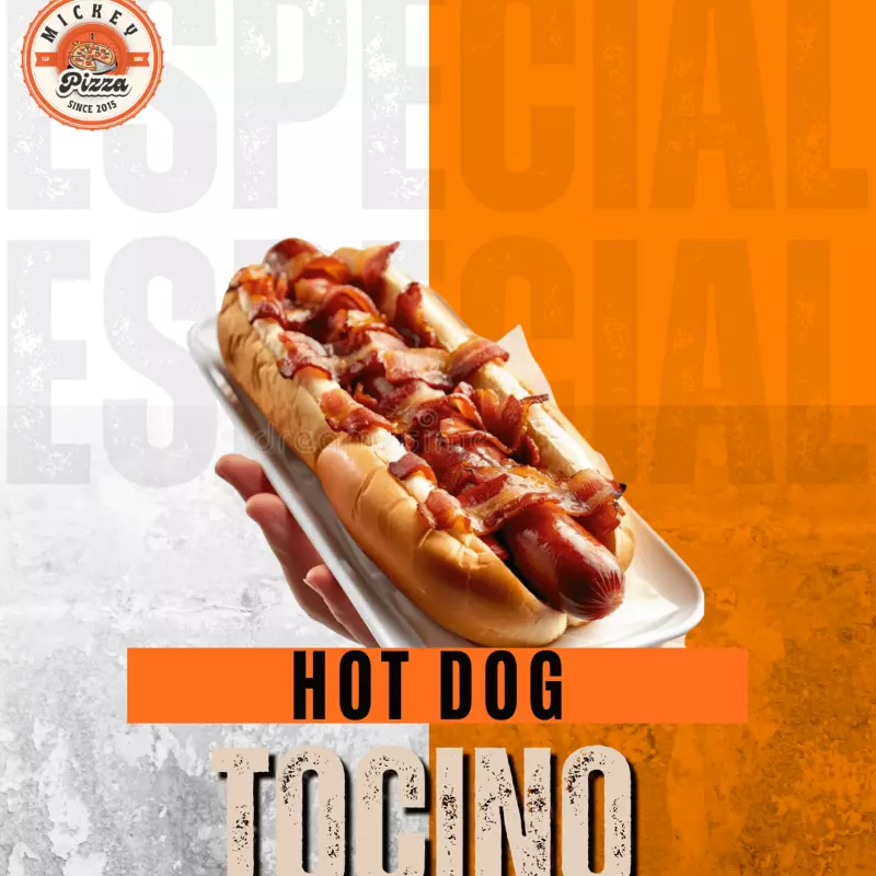 Hot dog con tocino