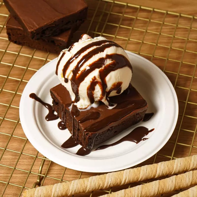 Brownie con Helado