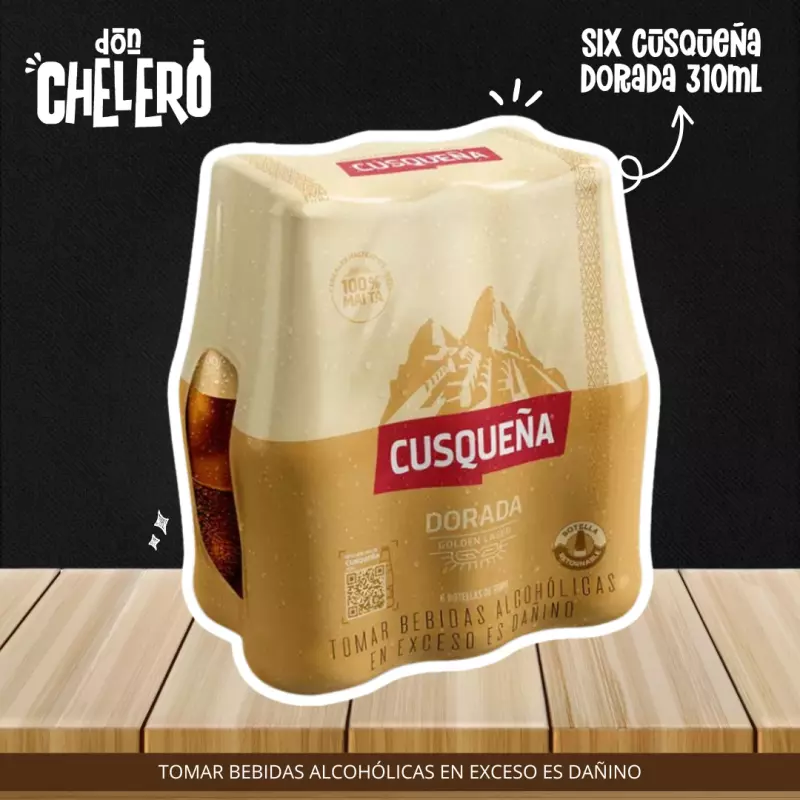 SIX CUSQUEÑA DORADA X 310 ML BOT.