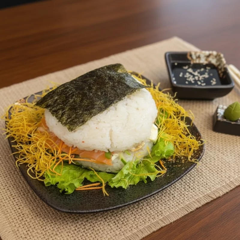 Burger Sushi de Salmón