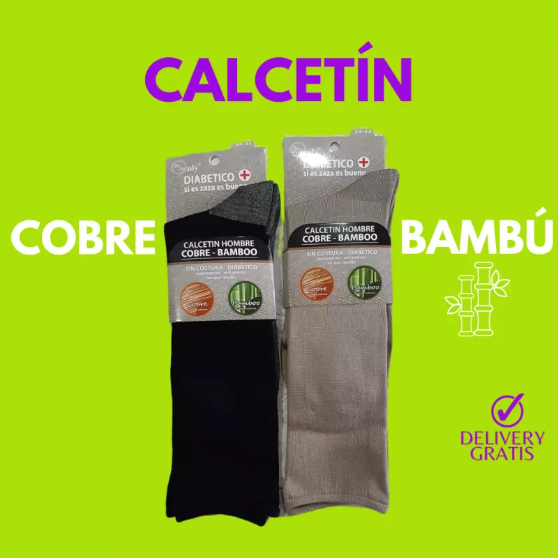 CALCETIN COBRE-BAMBU HOMBRE