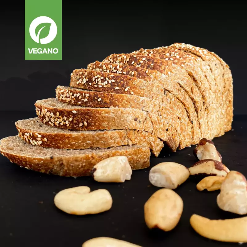 Pão de Forma com Grãos e Castanhas