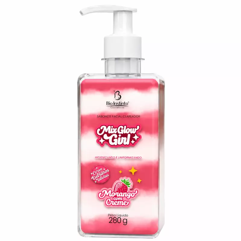 Gel Mix Glow Girl Morango 280g