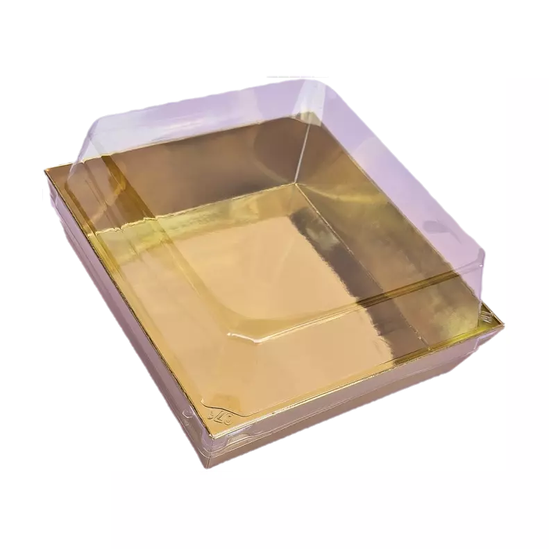 Contenedor cuadrado dorado
