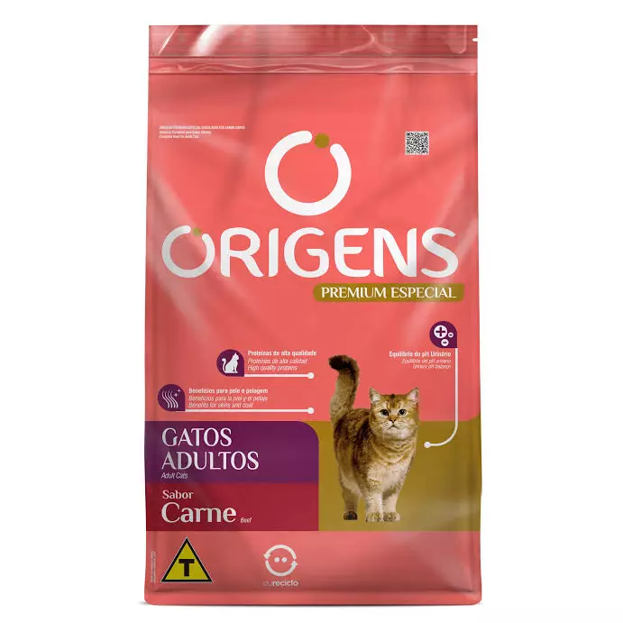 Origens Gatos Carne