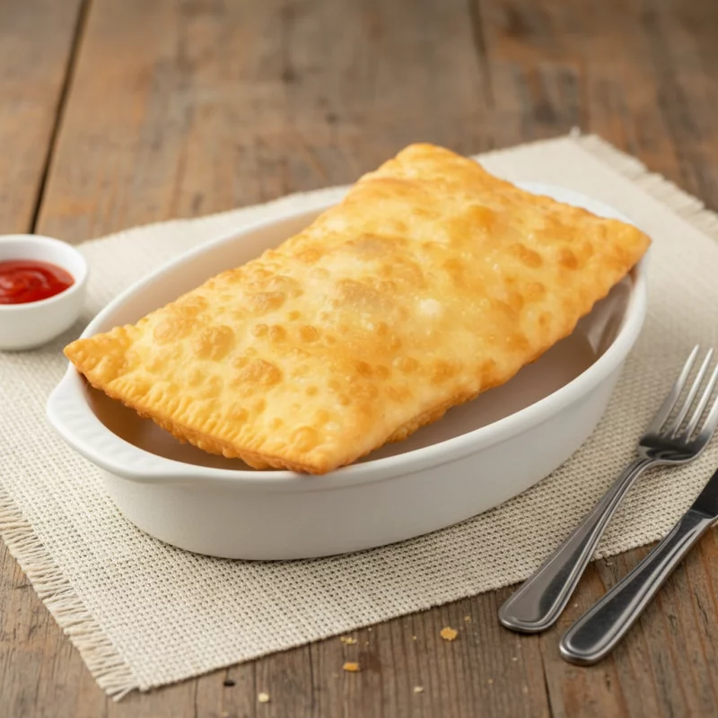 Pastel de Frango com Presunto e Ovo