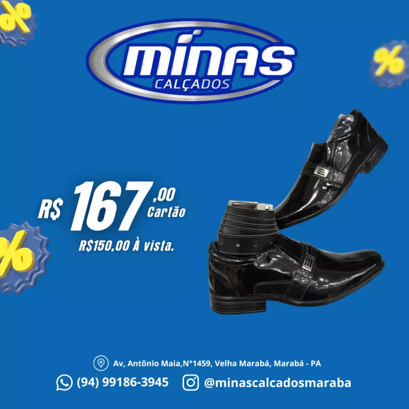 Kit Sapato, Cinto e Meio RF:27920