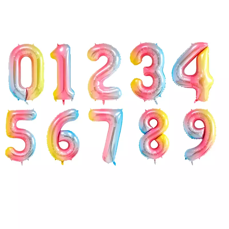 Globo Número colores 80cm