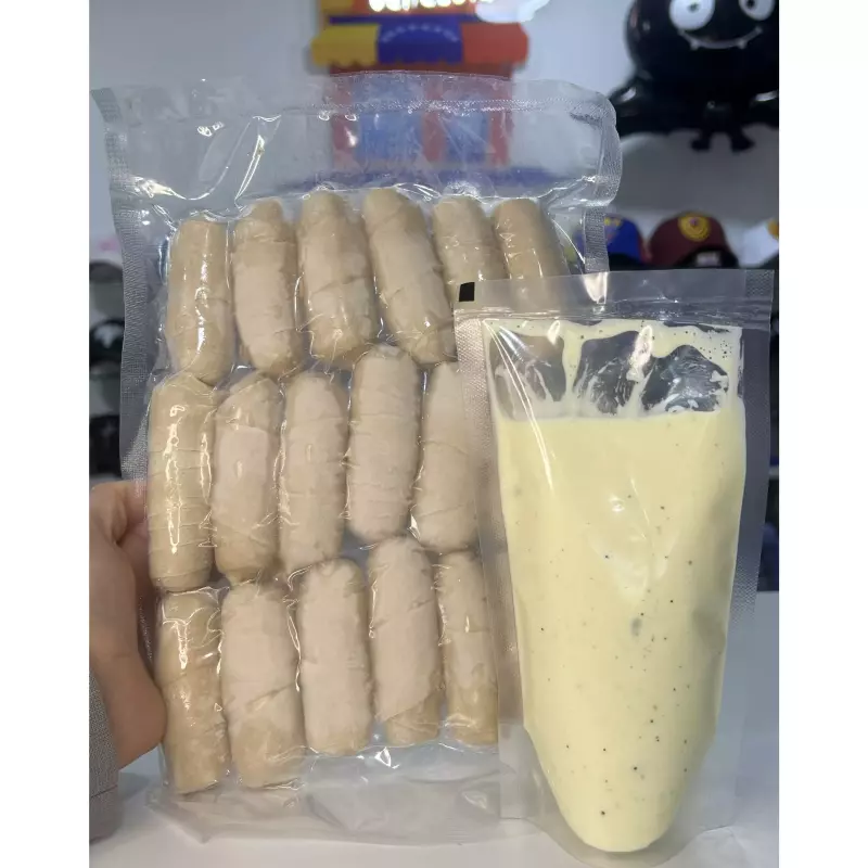 Como Tequeños premium y salsa de ajo