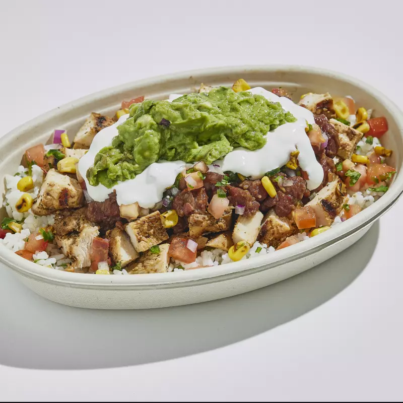 Burrito bowl de pollo