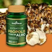 Extrato de Propolis com Oleo de Alho 60cap