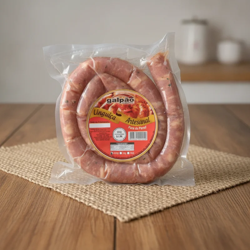 Linguiça Artesanal Pura c/ Cebolinha