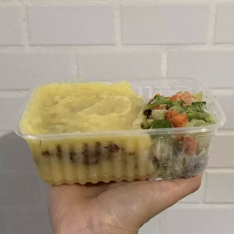 Escondidinho de patinho e aipim