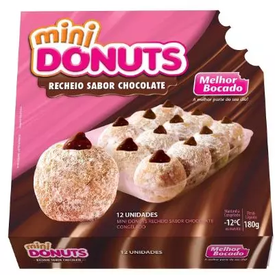 Mini Donuts Chocolate c/ 12 un